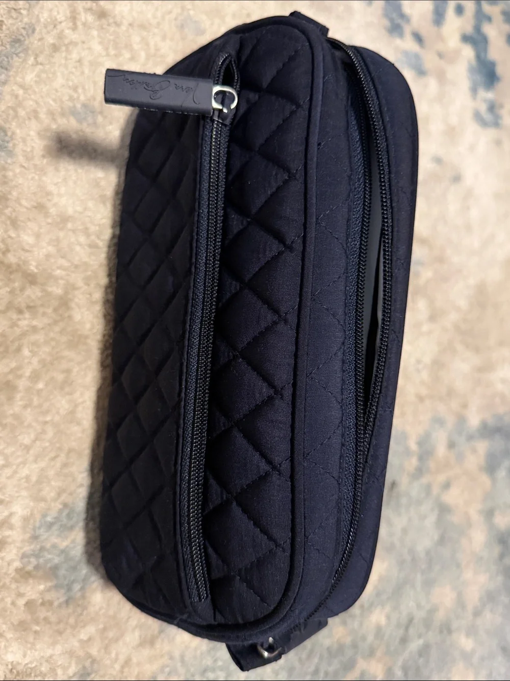 Vera Bradley Quilted Navy Toiletry Bag